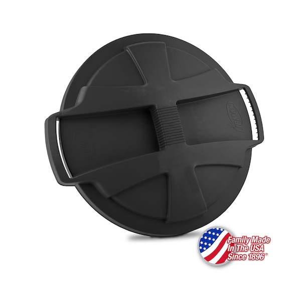 Libman Commercial 32 Gallon Trash Can Lid Black, 6PK 1571 - main